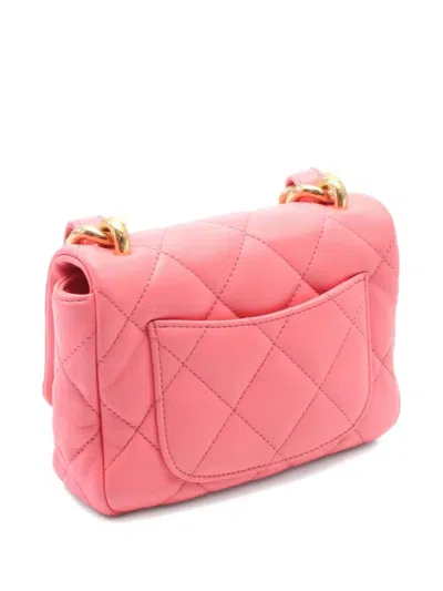 Pre-owned Chanel 2021 Matelassé Crossbody Bag In Pink