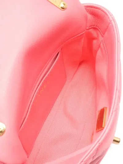 Pre-owned Chanel 2021 Matelassé Crossbody Bag In Pink