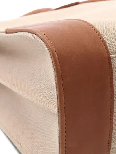 Pre-owned Saint Laurent 2021 Large Shin Handbag In Neutral