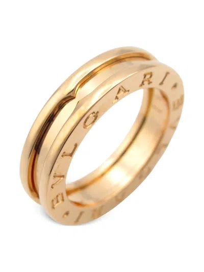 Pre-owned Bvlgari 2010s 18k Rose Gold B.zero1 Ring