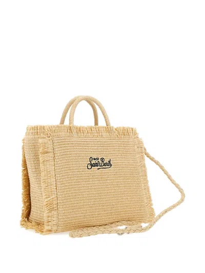 Mc2 Saint Barth Fringed Straw Tote Bag