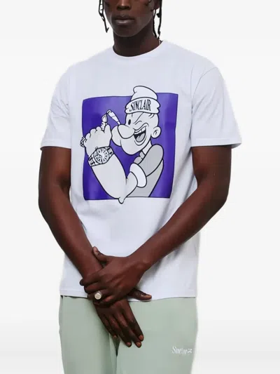 Sinclair Popeye-print T-shirt In White