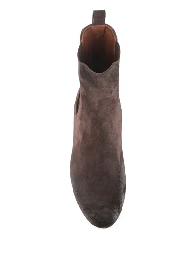 Marsèll Elastic-panel Suede Boots In Brown