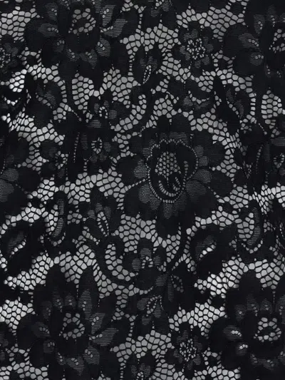 Venuja Floral-lace Mini Dress In Black