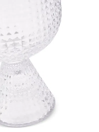 Polspotten Rooftop Textured Wine Glasses (set Of Four) In Transparent