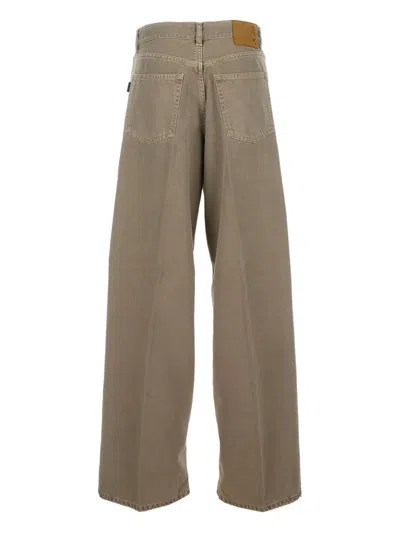Haikure Candy Pleated Stretch Low-rise Wide-leg Jeans