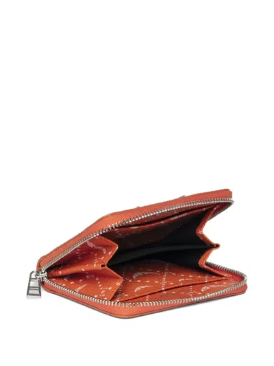 Zadig & Voltaire Monogram-print Wallet In Orange