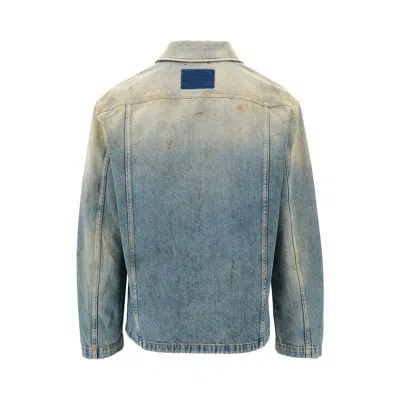 Golden Goose 'mackenzie' Denim Jacket Featuring Faded Effect In Blue
