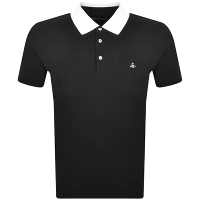 Vivienne Westwood Polo Shirt With Striped Collar Detail