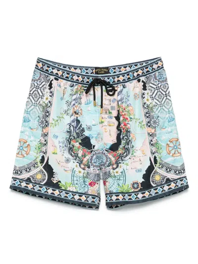 Camilla Folk Afloat Swim Shorts In Multi