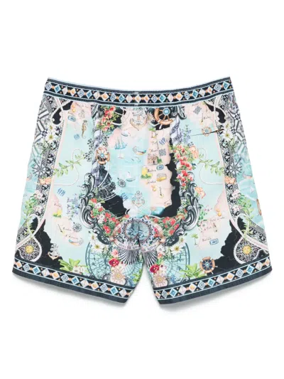 Camilla Folk Afloat Swim Shorts In Multi
