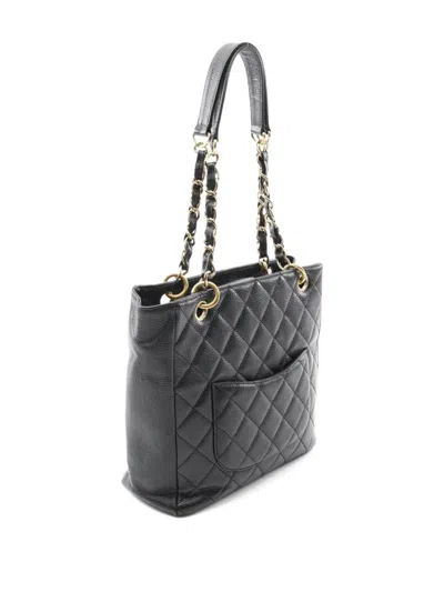 Pre-owned Chanel 2003 Interlocking Cc-logo Tote Bag