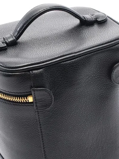 Pre-owned Chanel 1997-1999 Coco Mark Handbag In Black