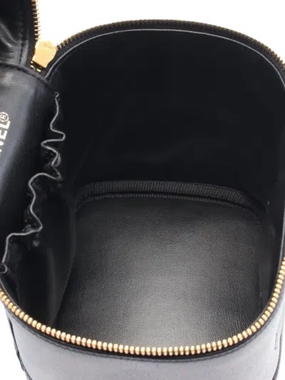 Pre-owned Chanel 1997-1999 Coco Mark Handbag In Black