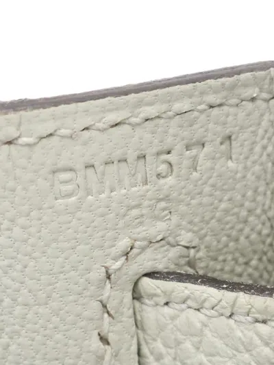 Pre-owned Hermes 2023 Kelly 28 Two-way Handbag In Gray