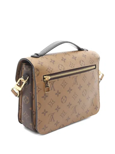 Pre-owned Louis Vuitton 2020 Metis Mm Tote Bag In Brown