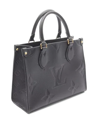 Pre-owned Louis Vuitton 2021 On-the-go Pm Tote Bag In Black