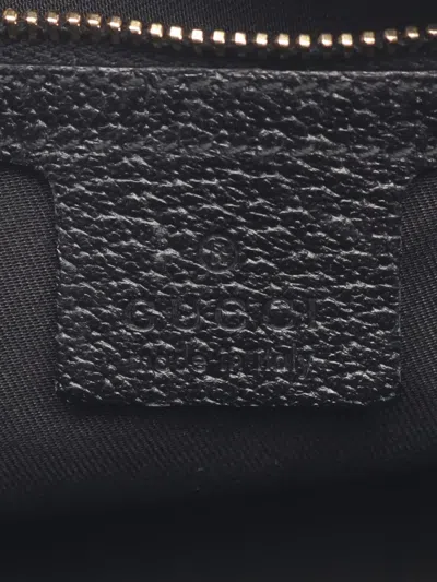 Pre-owned Gucci 2000 Gg Canvas Shoulder Bag In Black