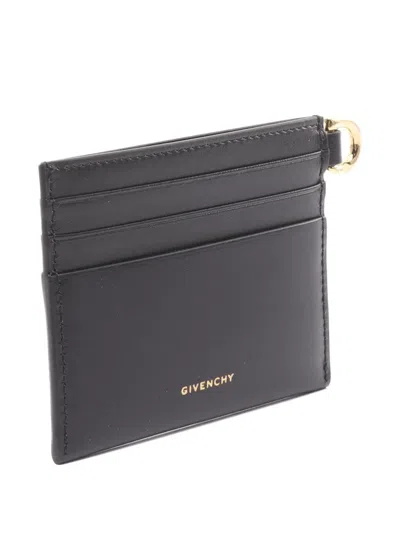 Pre-owned Givenchy 2020s 4g Liquid Cardholder In Black