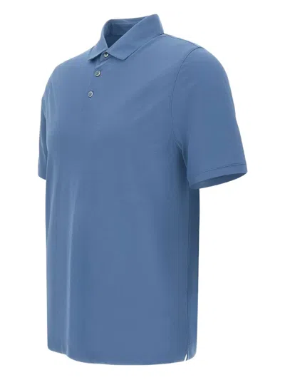 Diktat Cotton Polo Shirt In Blue