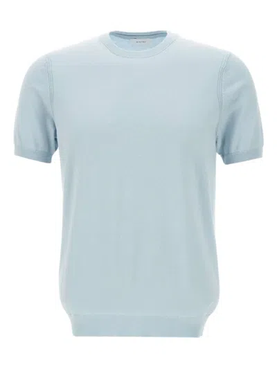 Diktat Short-sleeve Sweater In Blue