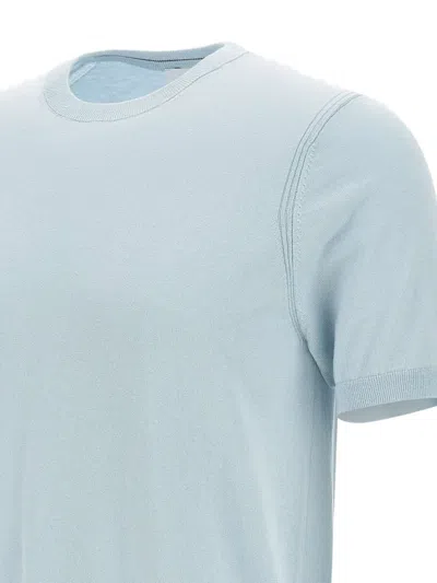 Diktat Short-sleeve Sweater In Blue