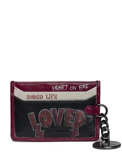 Zadig & Voltaire Sunny Pass Punk Cardholder In Multi