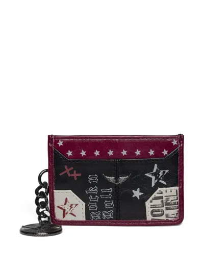 Zadig & Voltaire Sunny Pass Punk Cardholder In Multi