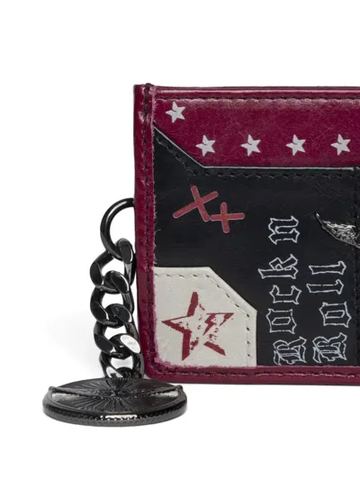 Zadig & Voltaire Sunny Pass Punk Cardholder In Multi