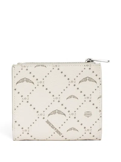 Zadig & Voltaire Monogram-print Wallet In Neutral