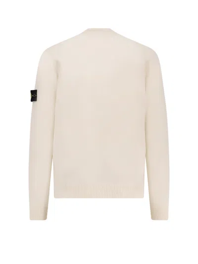 Stone Island Certified Virgin Wool Blend Sweater In Neutral