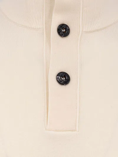 Stone Island Certified Virgin Wool Blend Sweater In Neutral