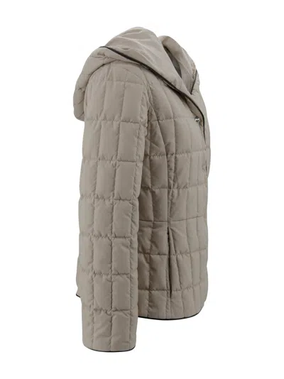 Herno Hooded Padded Jacket Long Sleeves In Neutral