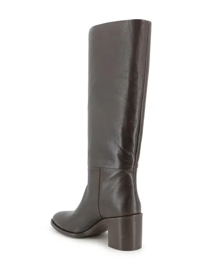 P.a.r.o.s.h 70mm Leather Knee-high Boots In Black
