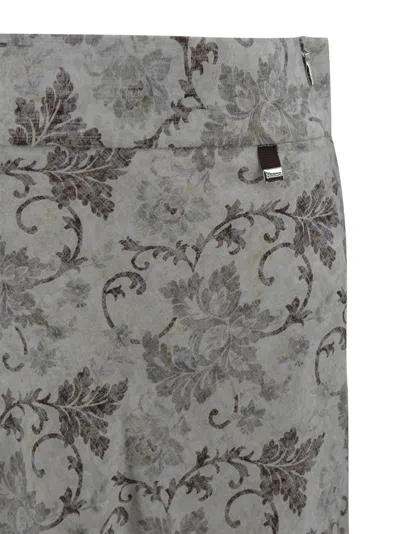 Herno Knee Length And Midi Skirts In Gray