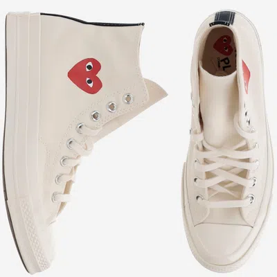 Comme Des Garçons Comme Des Garcons Chuck Taylor High Top Sneakers In White