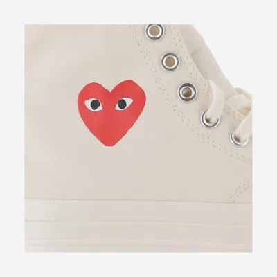 Comme Des Garçons Comme Des Garcons Chuck Taylor High Top Sneakers In White