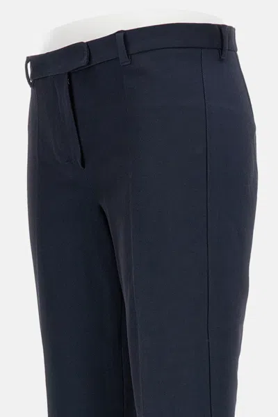 S Max Mara Pleated Trousers In Blue