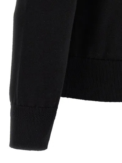 Hugo Boss Cotton-cashmere Regular-fit Sweater With Logo Patch In Black