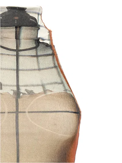 Jean Paul Gaultier Women Printed Tulle The Fire Dress