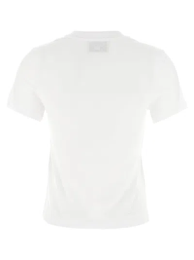 Ami Alexandre Mattiussi Ami De Coeur Cropped T-shirt In White