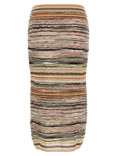Missoni Wave Pattern Skirt Skirts Multicolor In Multi