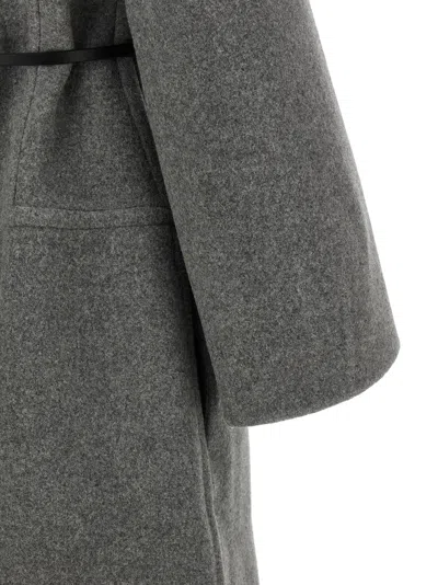Jil Sander Single-breasted Belted Coat