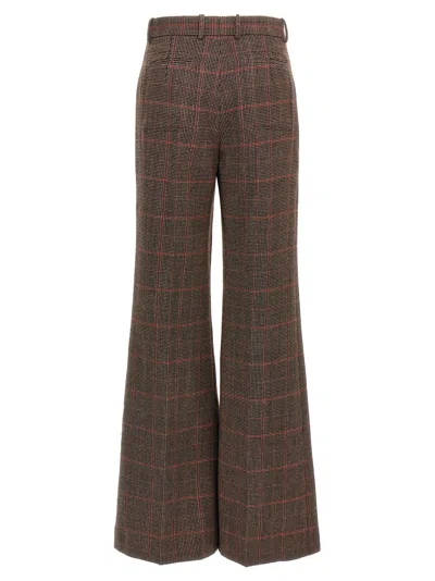 Chloé Chloe Women Flared Trousers In Brown