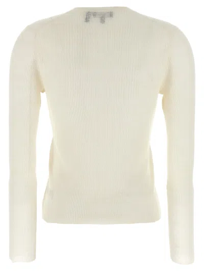 Theory Viscose Linen Sweater In Neutral