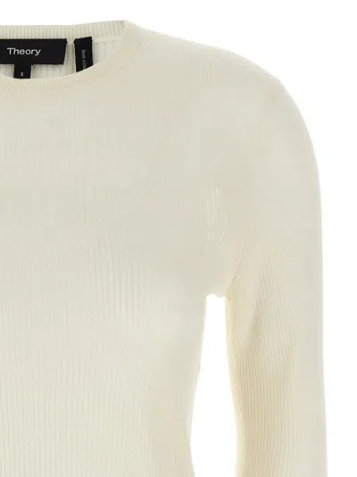 Theory Viscose Linen Sweater In Neutral