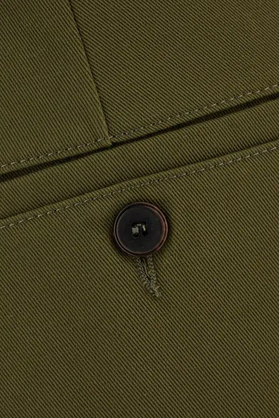 Givenchy Cotton Blend High Waist Cargo Pants In Green