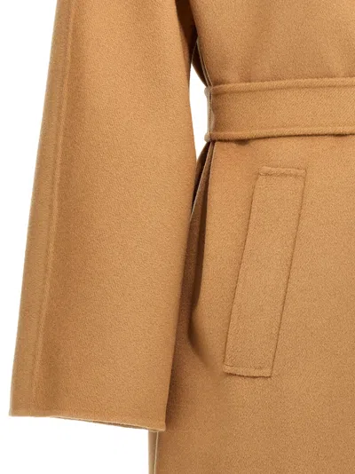 Weekend Max Mara Belted Waist Long Sleeve Coat