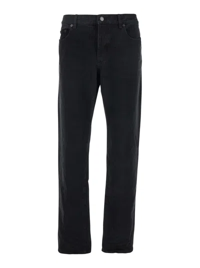 Saint Laurent Oklahoma Jeans In Black Denim In Black