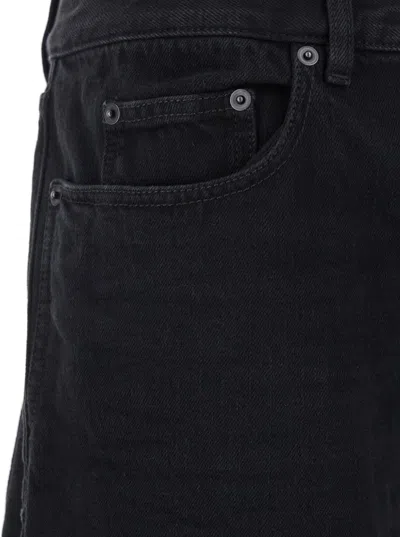 Saint Laurent Oklahoma Jeans In Black Denim In Black